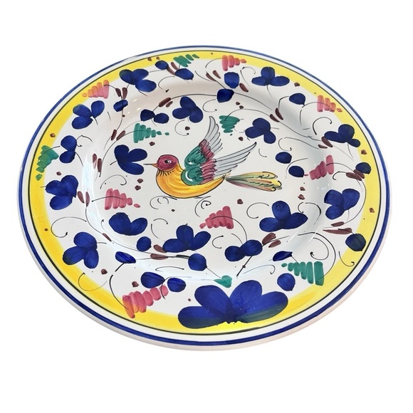 Italian Deruta Ceramic 8.5” Bowl with Bird Design - Picture 7 of 7